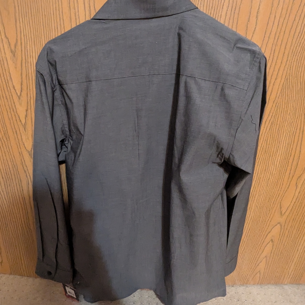 Chaps Gray Button-Up Shirt - Picture 3 of 3